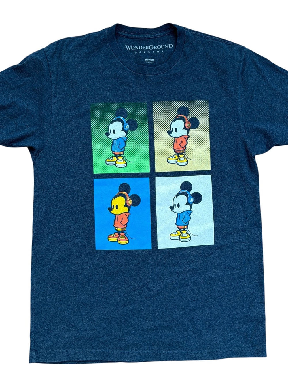 Men’s Navy Pop Art Mickey Short Sleeve Tee Size M